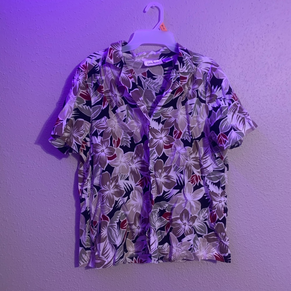 floral button up